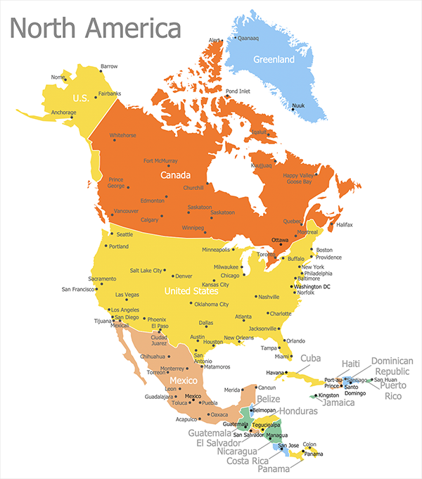 area of North America